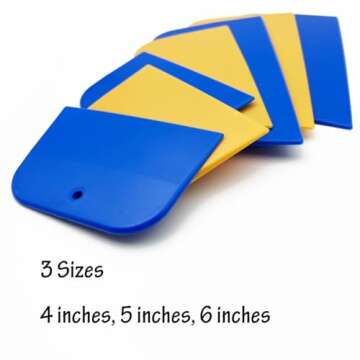 Durable TuNan 9 PCS Plastic Body Filler Spreaders