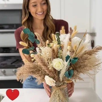 Artificial Flower Arrangements with Vase - 100pcs