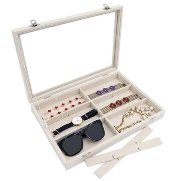 Elegant Stratalife Jewelry Organizer with Velvet Finish