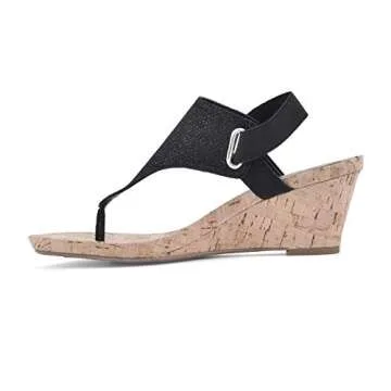 Comfortable Cork Wedge Sandals for Women - White Mountain