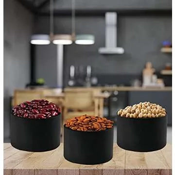 LEXONIX 24pcs Black Candle Tins for Crafting Gifts