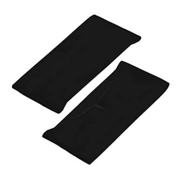 Custom Sport Headbands for Men Women Personalized Design Your Image Text Logo Sweat Band Breathable Soft Sweat Wicking Sweatband for Exercise Yoga Basketball Black