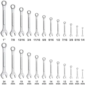 Versatile 24-Piece Master Wrench Set with Pouch