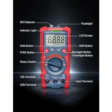 AstroAI Multimeter with Non-Contact Testing and Backlight