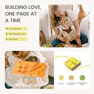 Tiny Land®️ Montessori Toy Set for Baby 13-15 Months Explorer Play Kit - 7-in-1 Baby Drum, Carrot Harvesting and Coin Boxes, Stacking and Color Matching Plate, Size Matching Puzzle, Color Board Book