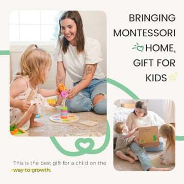 Tiny Land®️ Montessori Toy Set for Baby 13-15 Months Explorer Play Kit - 7-in-1 Baby Drum, Carrot Harvesting and Coin Boxes, Stacking and Color Matching Plate, Size Matching Puzzle, Color Board Book