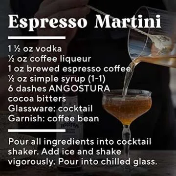 ANGOSTURA Cocoa Bitters, Cocktail Bitters for Professional and Home Mixologists, Kosher Certified, Sodium Free, 4 FL OZ