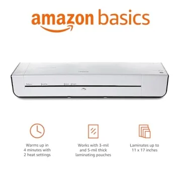 Amazon Basics 12-Inch Thermal Laminator for Versatile Use