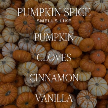 Pumpkin Spice Candle - Fall Scented Soy Candle with 40 Hours Burn
