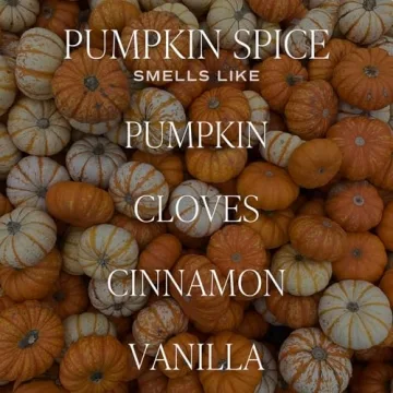 Pumpkin Spice Candle - Fall Scented Soy Candle with 40 Hours Burn