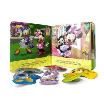 Disney Junior Mickey Bath Time Books - Activity Books for kids, Bath book, 6 Padded suction cups, 1 Mesh bag
