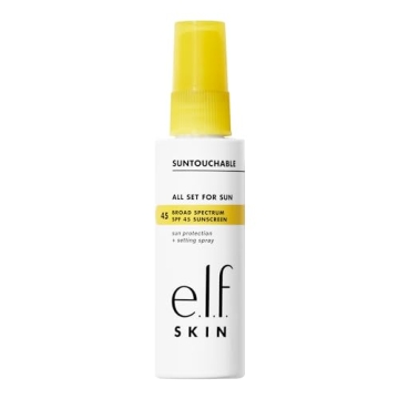 e.l.f. SKIN All Set For Sun SPF 45 - Vegan, Cruelty-Free Setting Spray