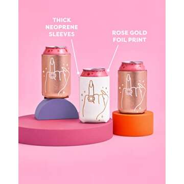Stylish xo, Fetti Bachelorette Party Can Coolers - 10 Count