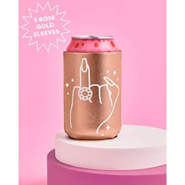 Stylish xo, Fetti Bachelorette Party Can Coolers - 10 Count