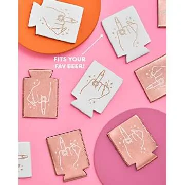 Stylish xo, Fetti Bachelorette Party Can Coolers - 10 Count