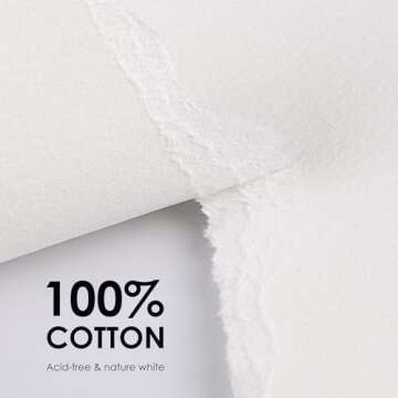 Fingraspuro Watercolor Paper Pad 9x12 Inch, 30 Sheets, 100% Cotton, Acid-Free, Cold Pressed, for Painting, Drawing, Art Journaling, Professional Artist Quality