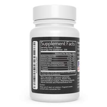 Zen Haus Iodine Supplement 12.5 mg with Selenium (as Selenomethionine) and More - 200 Tablets - Thyroid Plus Immune Support - High Potency Iodine Tablets - Compare to Lugol's Iodine Pills