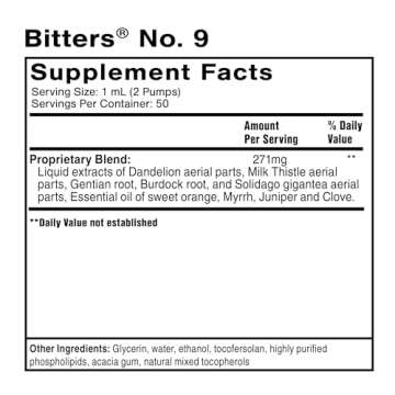 Quicksilver Scientific Dr. Shade's Bitters No. 9 - for Digestion - Fast Acting Liposomal Digestive B...