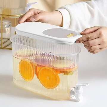 Compact Drink Dispenser with Spigot - 1 Gallon Capacity