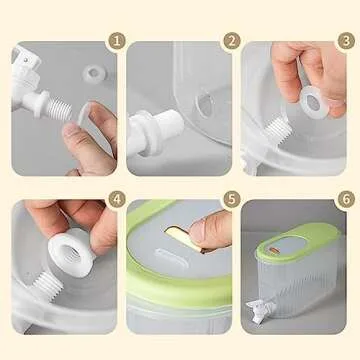 Compact Drink Dispenser with Spigot - 1 Gallon Capacity