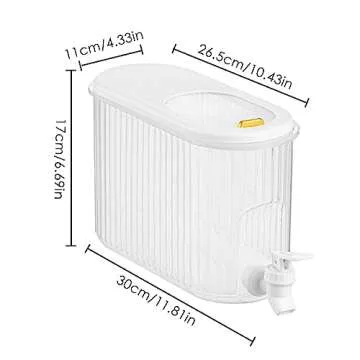 Compact Drink Dispenser with Spigot - 1 Gallon Capacity