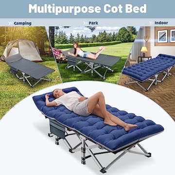 Slsy Portable Folding Camping Cot with Carry Bag for Travel