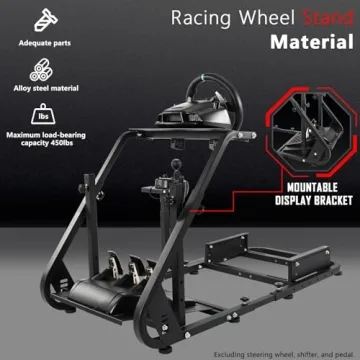 Hottoby Racing Simulator Cockpit Adjustable for Logitech/Fanatec
