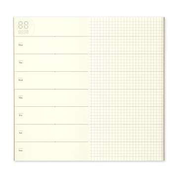 2018, Traveler's Notebook 14331006 Notebook Refill, Weekly, Weekly Free, Regular Size