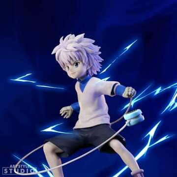 ABYSTYLE Studio Hunter x Hunter Killua 5.5" Tall SFC Collectible PVC Figure Statue Anime Manga Figurine Home Room Office Décor Gift