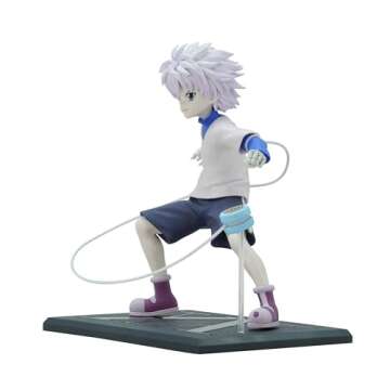 ABYSTYLE Studio Hunter x Hunter Killua 5.5" Tall SFC Collectible PVC Figure Statue Anime Manga Figurine Home Room Office Décor Gift