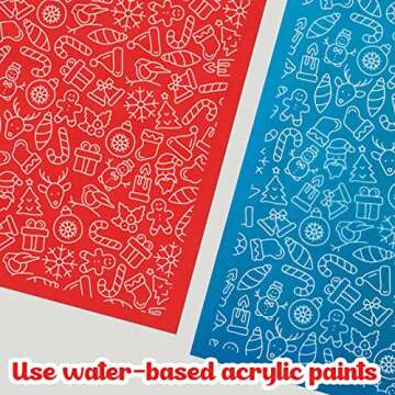 10 Pcs Christmas Silk Screen for Polymer Clay Silk Screen Stencils for Polymer Clay Earrings Polymer...