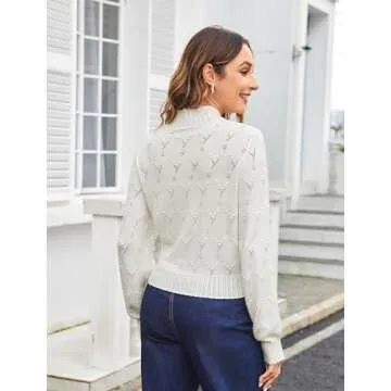 Women's Summer Long Sleeve Knit Cardigan Stylish Comfort