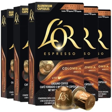 L'OR Espresso Capsules 50ct Colombia - Compatible with L'OR BARISTA & Nespresso