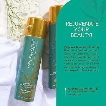 Versa Spa Monterey Bronzing Mist for Radiant Sunless Tans
