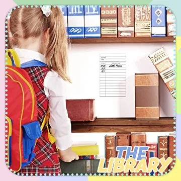 Teling Library Cards Set for Book Lovers 202 Pieces Personal Kit