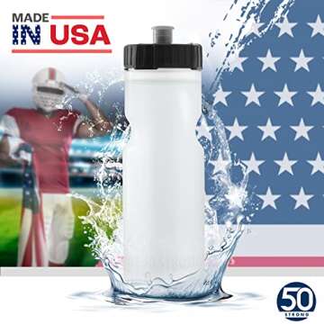 50 Strong 24-Pack BPA-Free 22 oz Sports Bottles