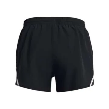 Under Armour Women’s Fly by Shorts - Black/Purple Ace in Medium