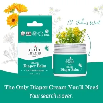 Earth Mama Organic Diaper Balm for Baby Care - 4-Pack