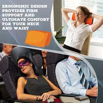 Yulejo Inflatable Camping Travel Pillow Set 3 Pcs Ultralight