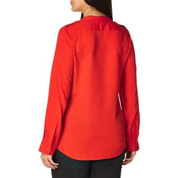 Calvin Klein Women's Modern Essential Button Front Blouse