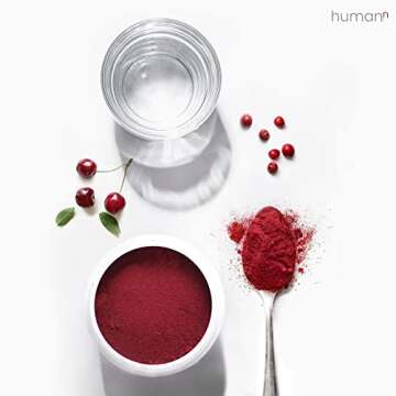 humanN SuperBeets Immune Powder - Grape Seed Extract and Wellmune® Beta Glucans - Cranberry Cherry Flavor, 5.5-Ounce