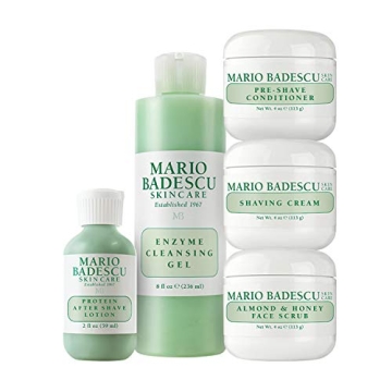 Mario Badescu-men Grooming Basics 5 Piece-kit, Skin Care Gift Set for-men-with Pre Shave Conditioner...