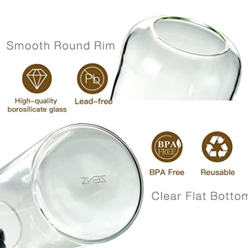 ZENS Bud Vases Set of 3, Modern Small Glass Vases for Flower Clear Bud Vases for Wedding Centerpiece, Blown Thicker Glass Small Vase for Flowers, Wedding Party Events Home Bathroom Decor