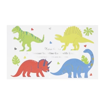 Meri Meri Dinosaur Valentine Card Set for Kids