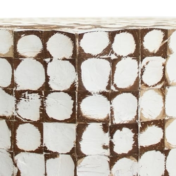 East at Main Coconut Shell Side Table - Boho Accent Table