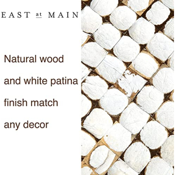 East at Main Coconut Shell Side Table - Boho Accent Table