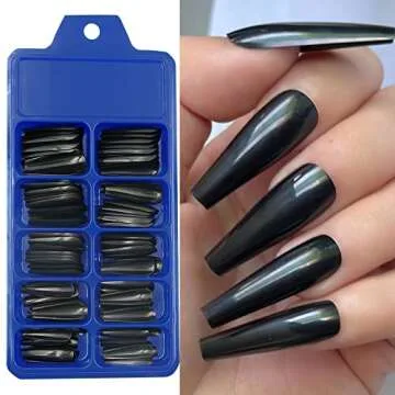 AddFavor Long Coffin Press on Nails - Acrylic Glam 400pcs