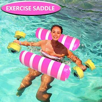 4 Pack Inflatable Pool Floats for Summer Fun