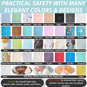 ENKOSI Non Slip Bath Mat - Safety and Style Combined