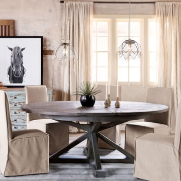 Yifi Deco 12" Vintage Brass Pendant Light Fixture